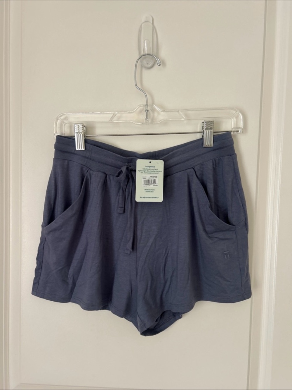 Tommy John Women's Size S Lounge Shorts Folkstone Gray Pockets Soft Loungewear